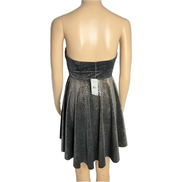 New Free People Shattered Velvet Strapless Party Mini Dress - Picture 4 of 12